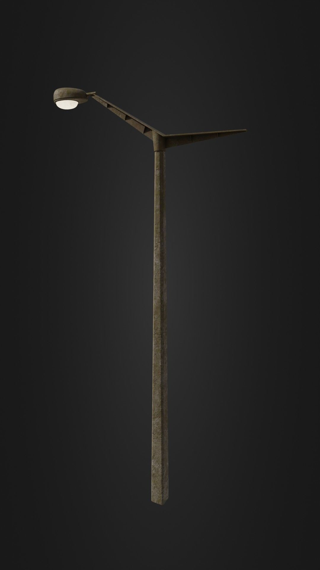 Old worn street light 10 Low-poly 3D model_28