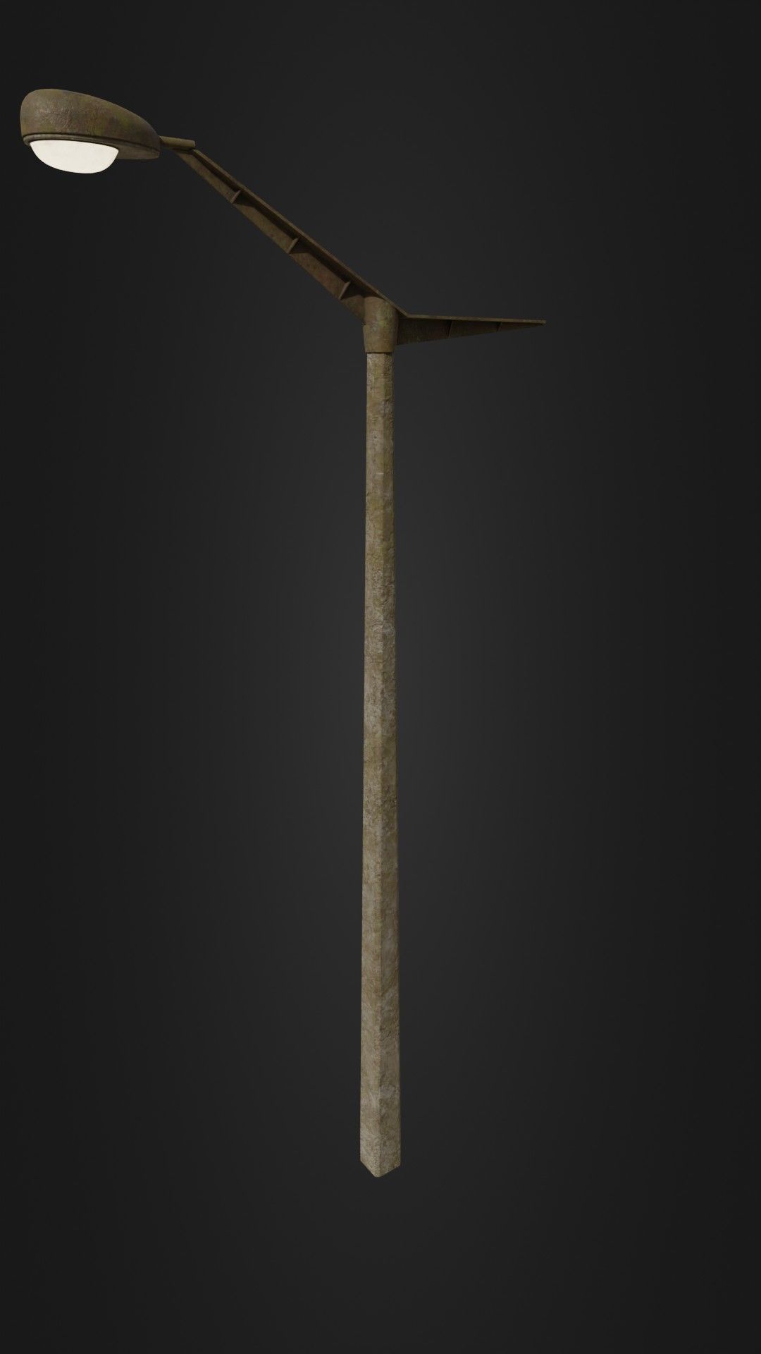 Old worn street light 10 Low-poly 3D model_35