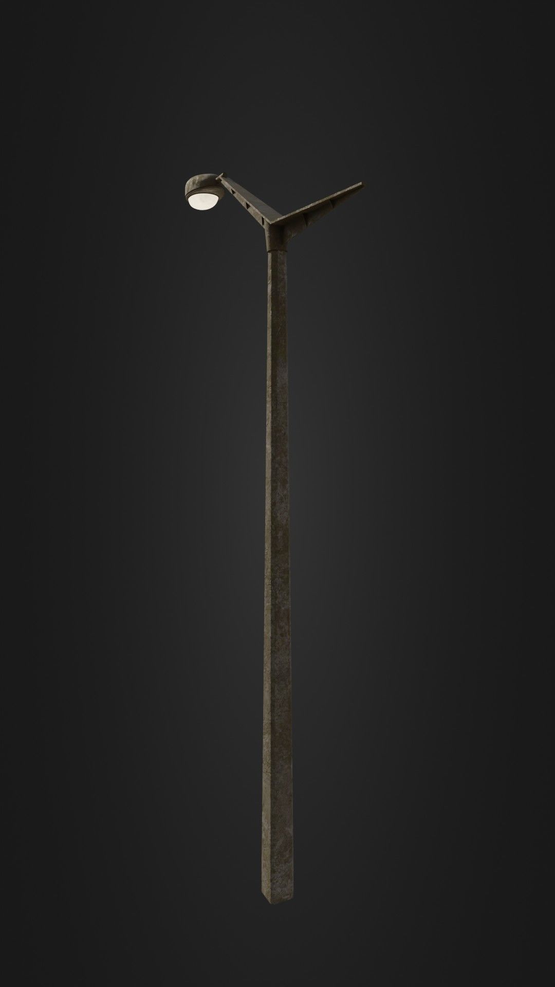 Old worn street light 10 Low-poly 3D model_24