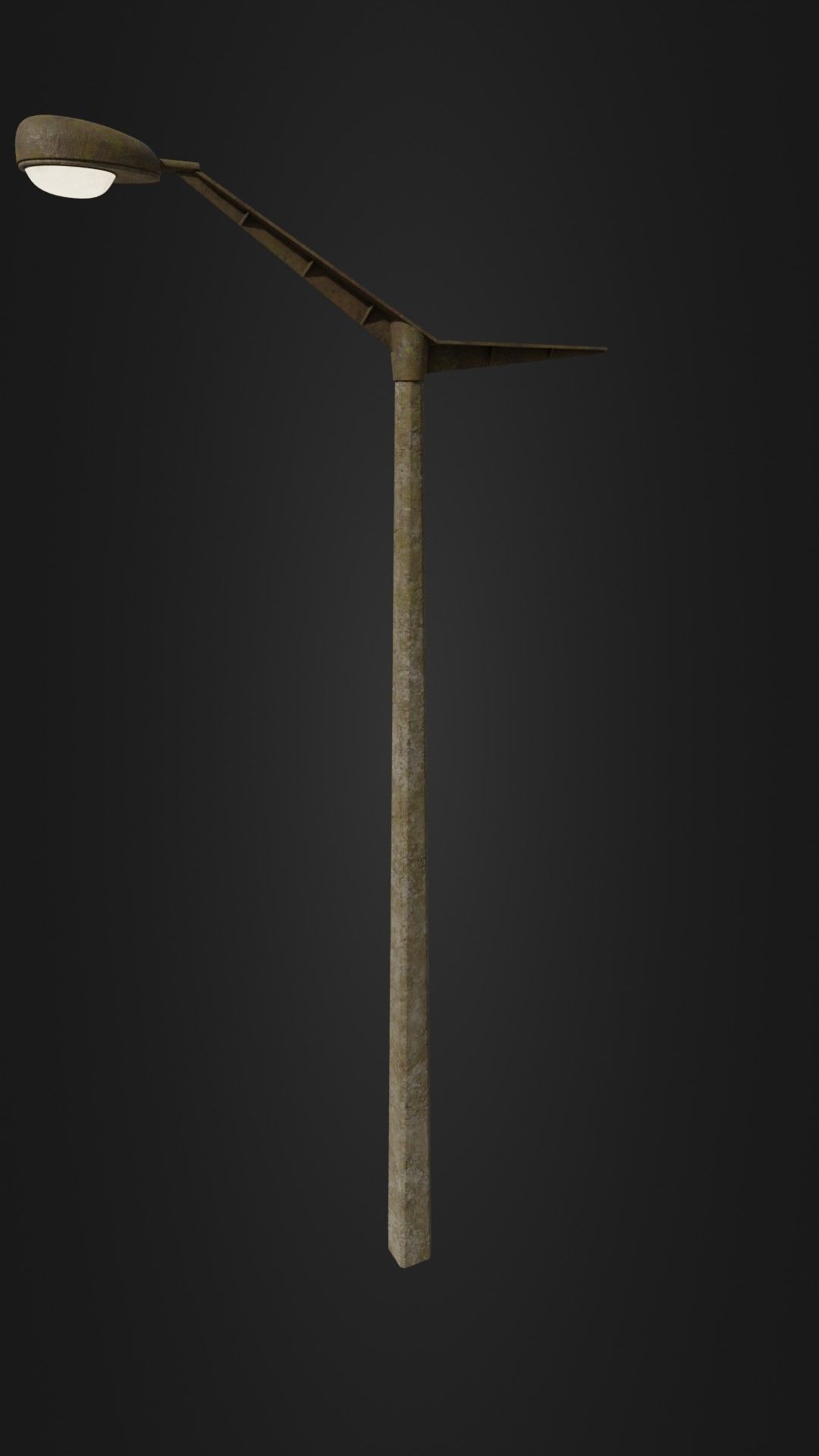 Old worn street light 10 Low-poly 3D model_34