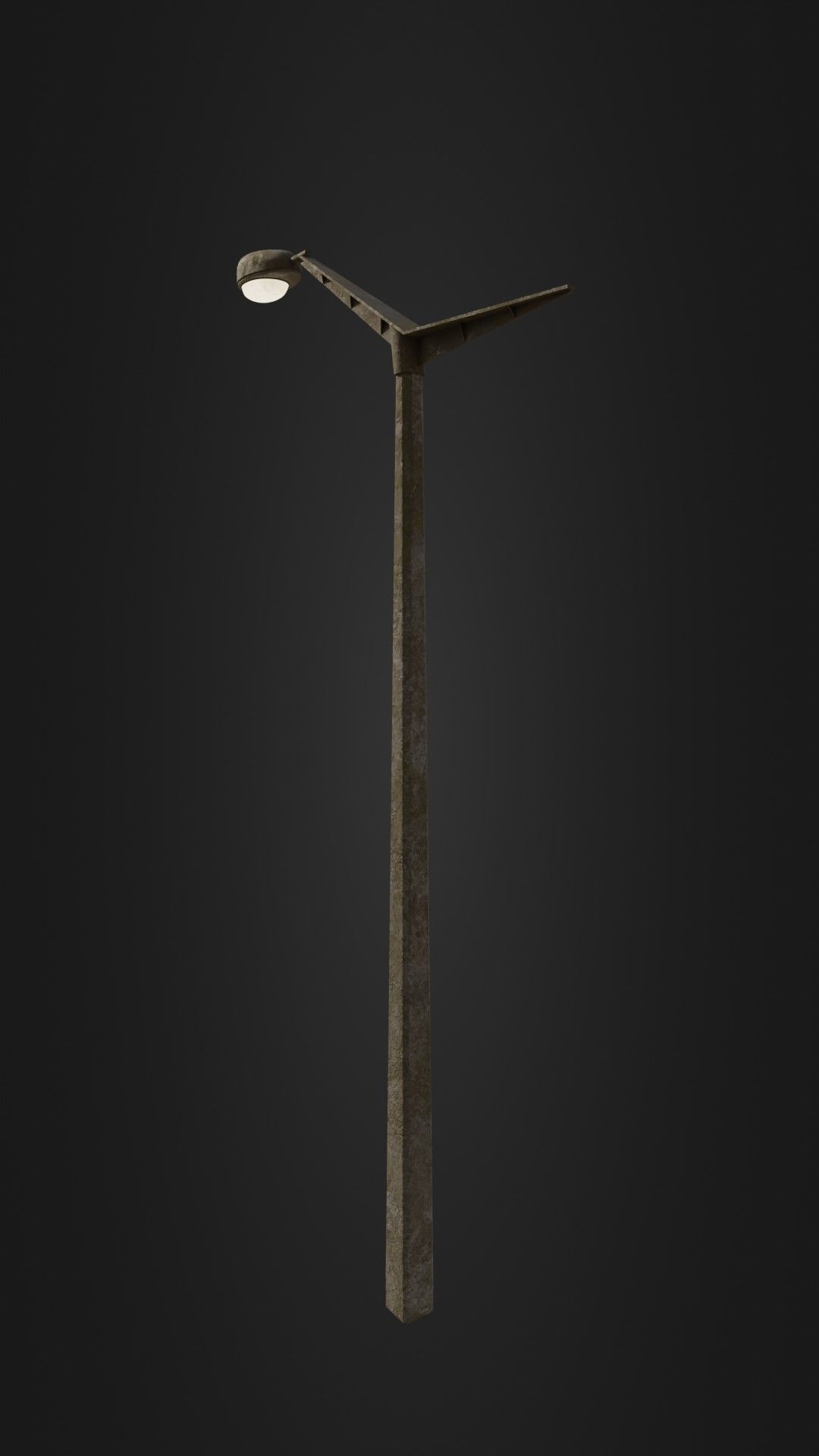 Old worn street light 10 Low-poly 3D model_25