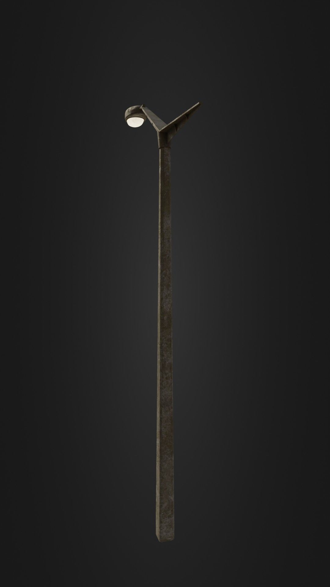 Old worn street light 10 Low-poly 3D model_23