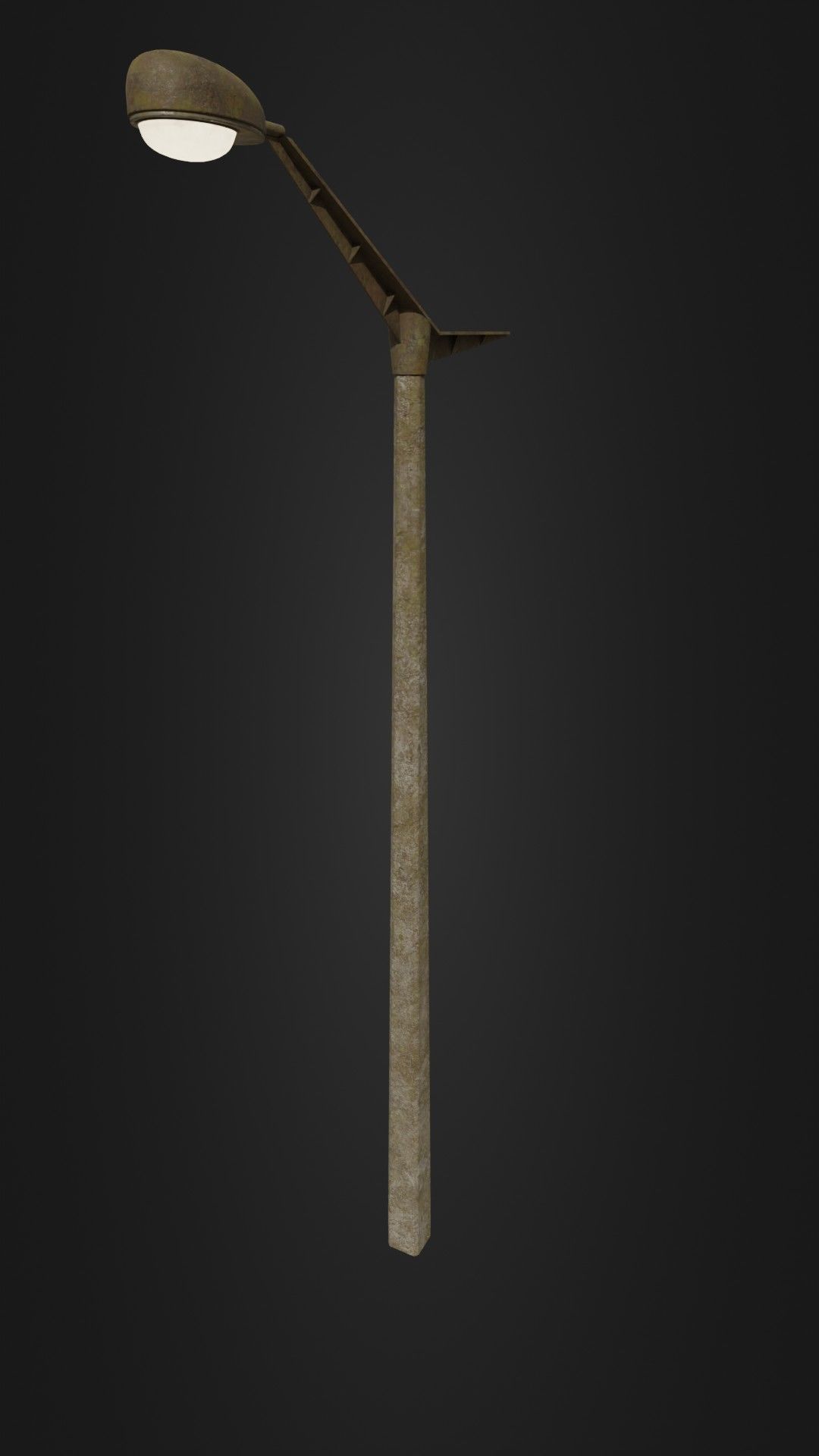 Old worn street light 10 Low-poly 3D model_38