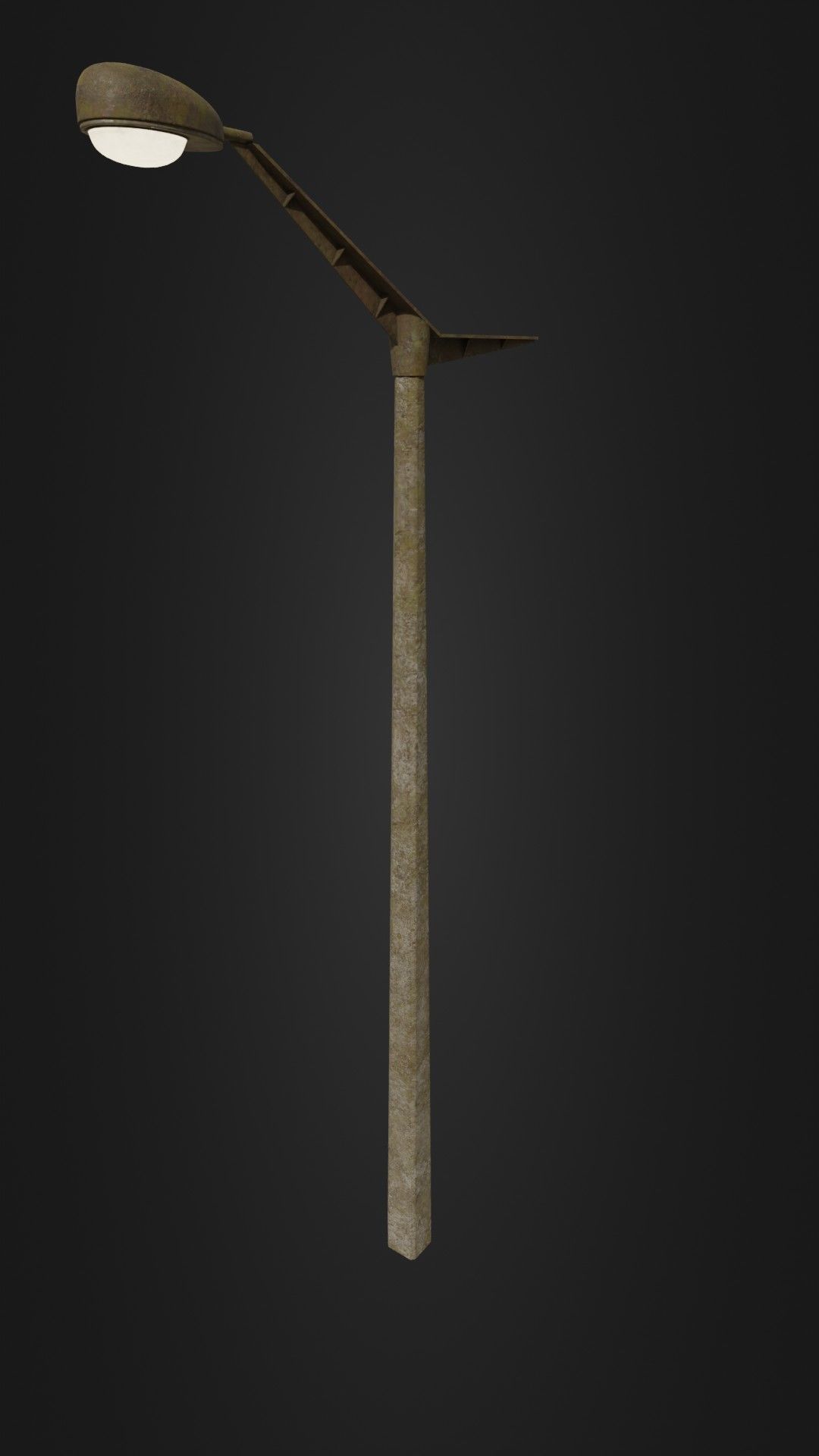 Old worn street light 10 Low-poly 3D model_37
