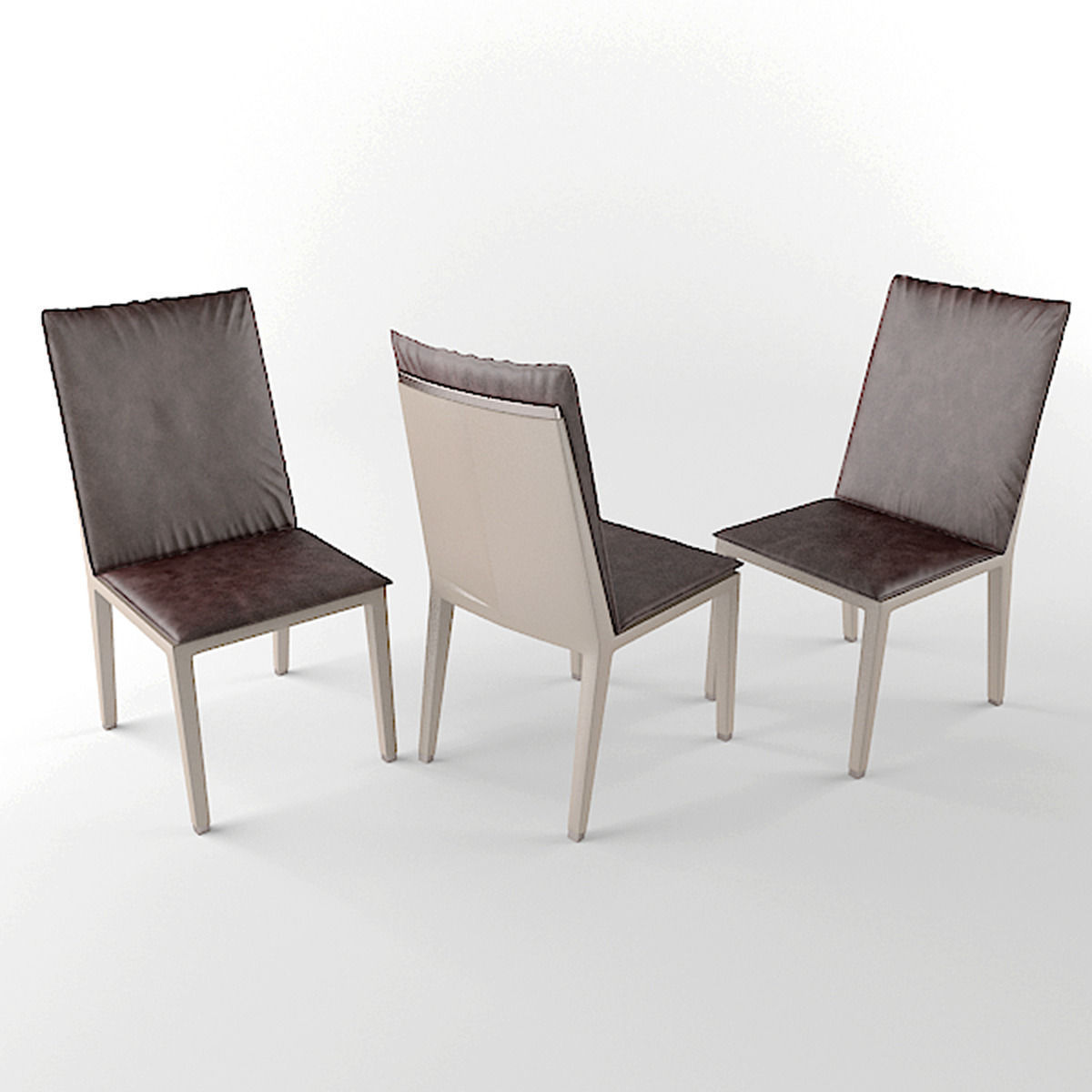 Dining table Set 3D model_2