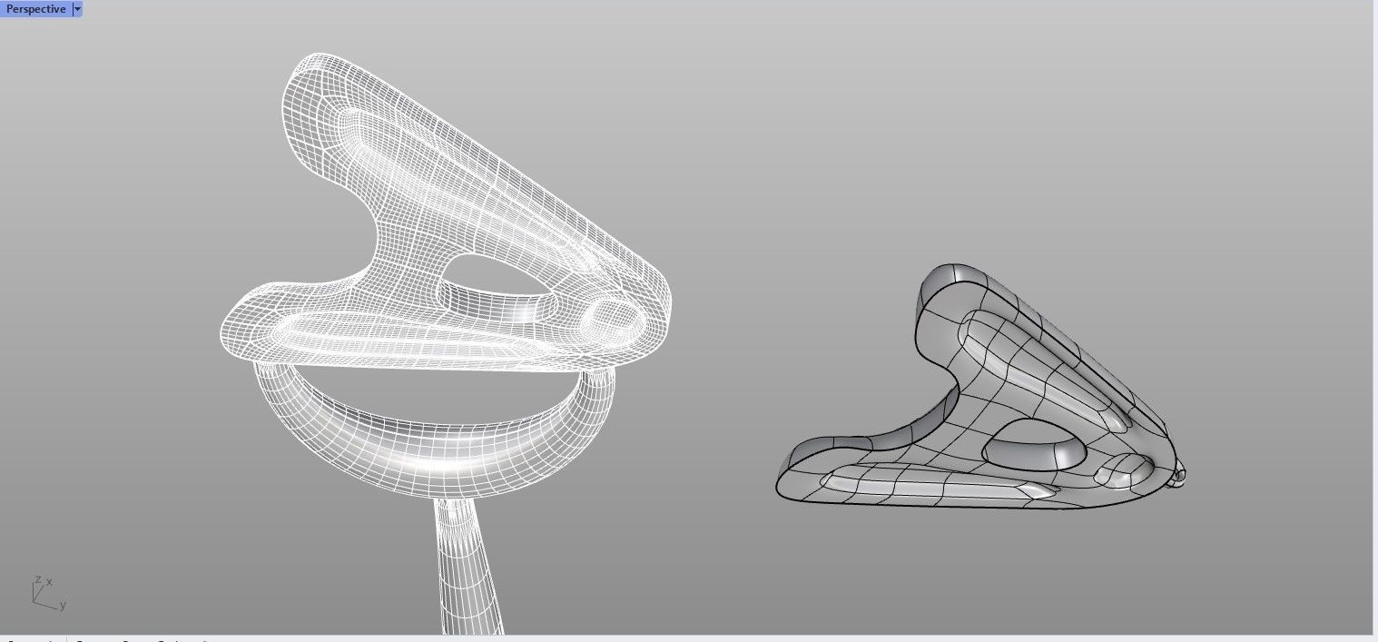 Letter A puffy design pendant charms  3D print model_8