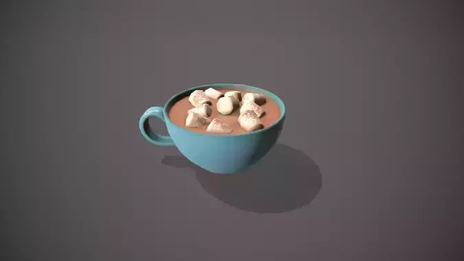 Hot Chocolate Light Blue Cup