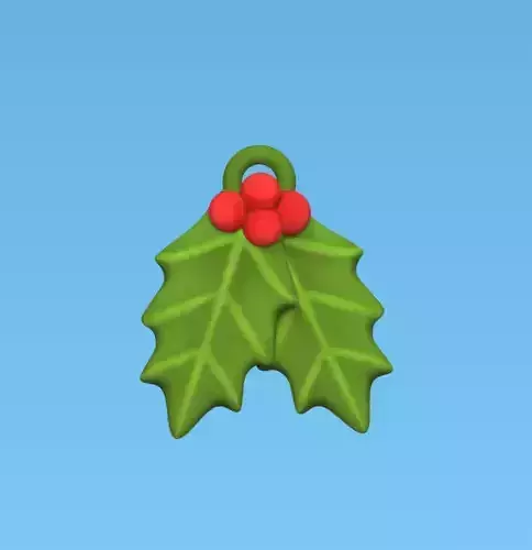 Christmas Ornaments - Leaves 3D print model Christmas Ornaments - Leaves 3D print model