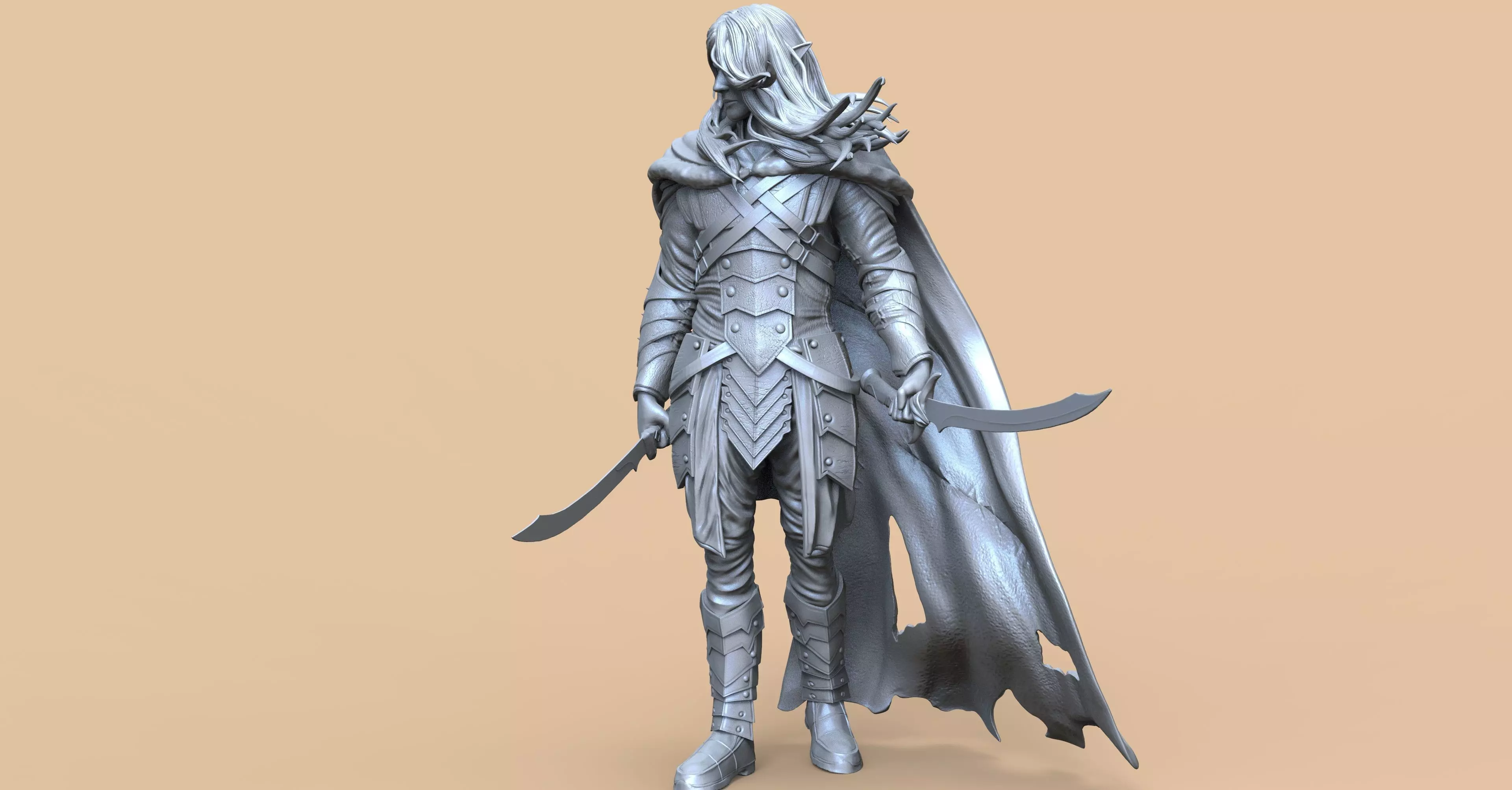 Drizzt DoUrden 3D print model_0