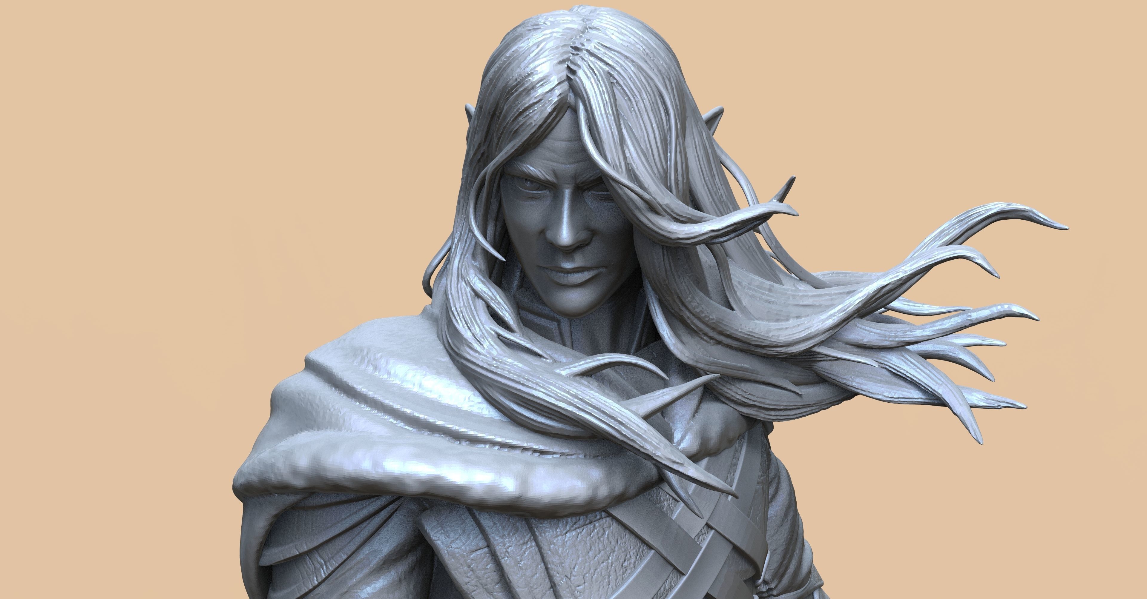 Drizzt DoUrden 3D print model_2