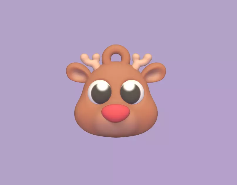 Christmas Ornaments - Reindeer 3D print model_0