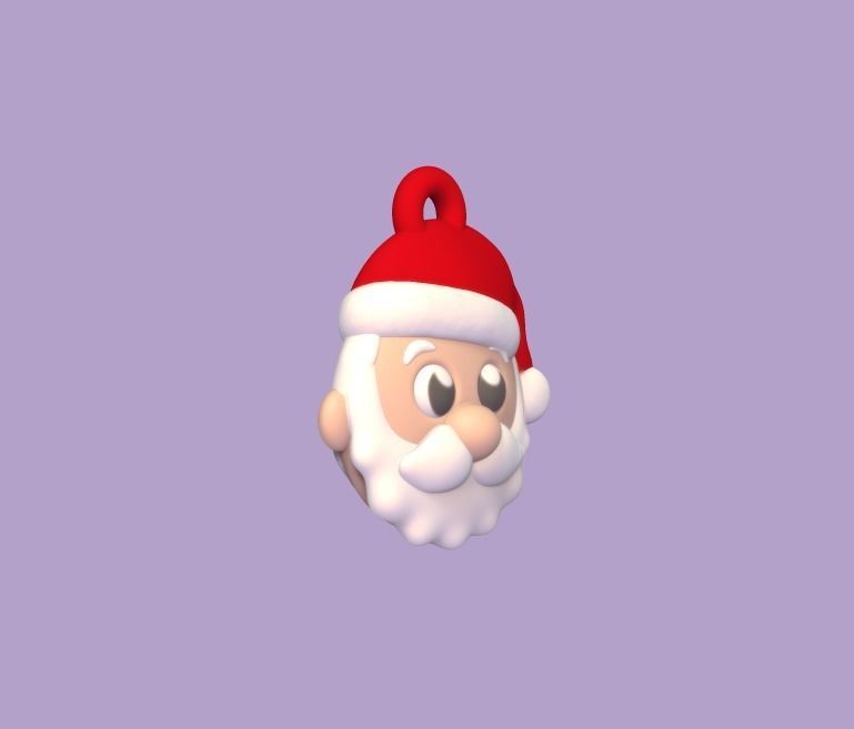 Christmas Ornaments - Santa Claus 3D print model_1