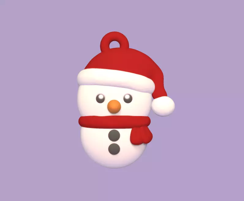 Christmas Ornaments - Snowman 3D print model_0