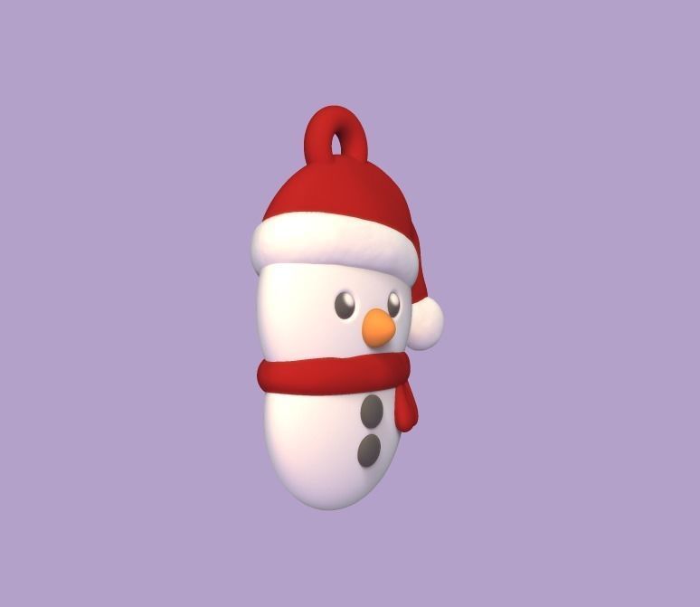 Christmas Ornaments - Snowman 3D print model_1