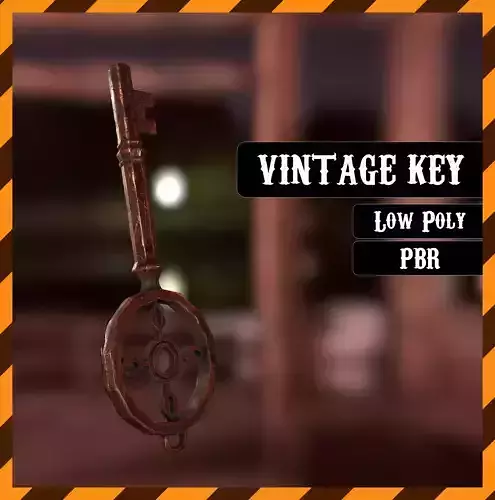 Rusty Vintage Key