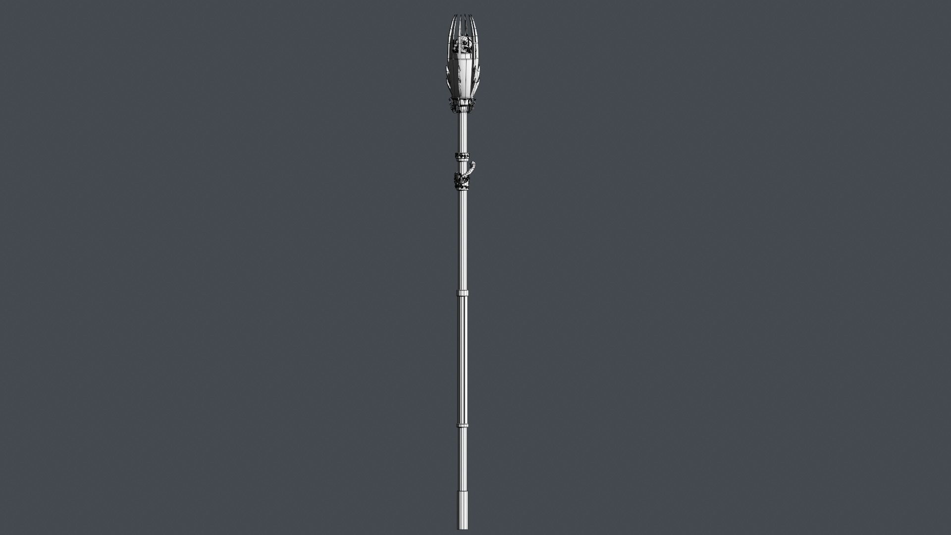 Cursed staff Low-poly 3D model_27