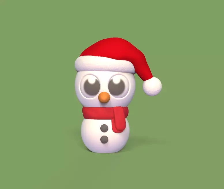 Little Snowman 3D print model_0