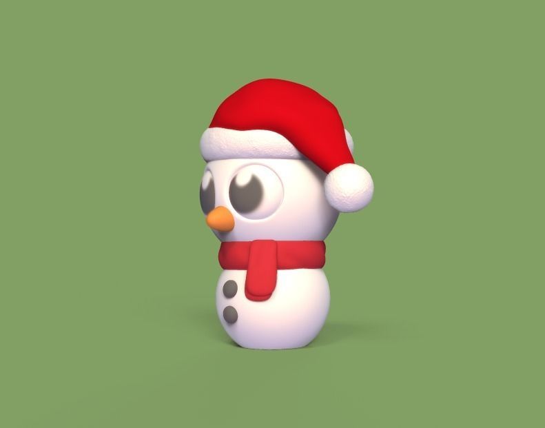 Little Snowman 3D print model_1