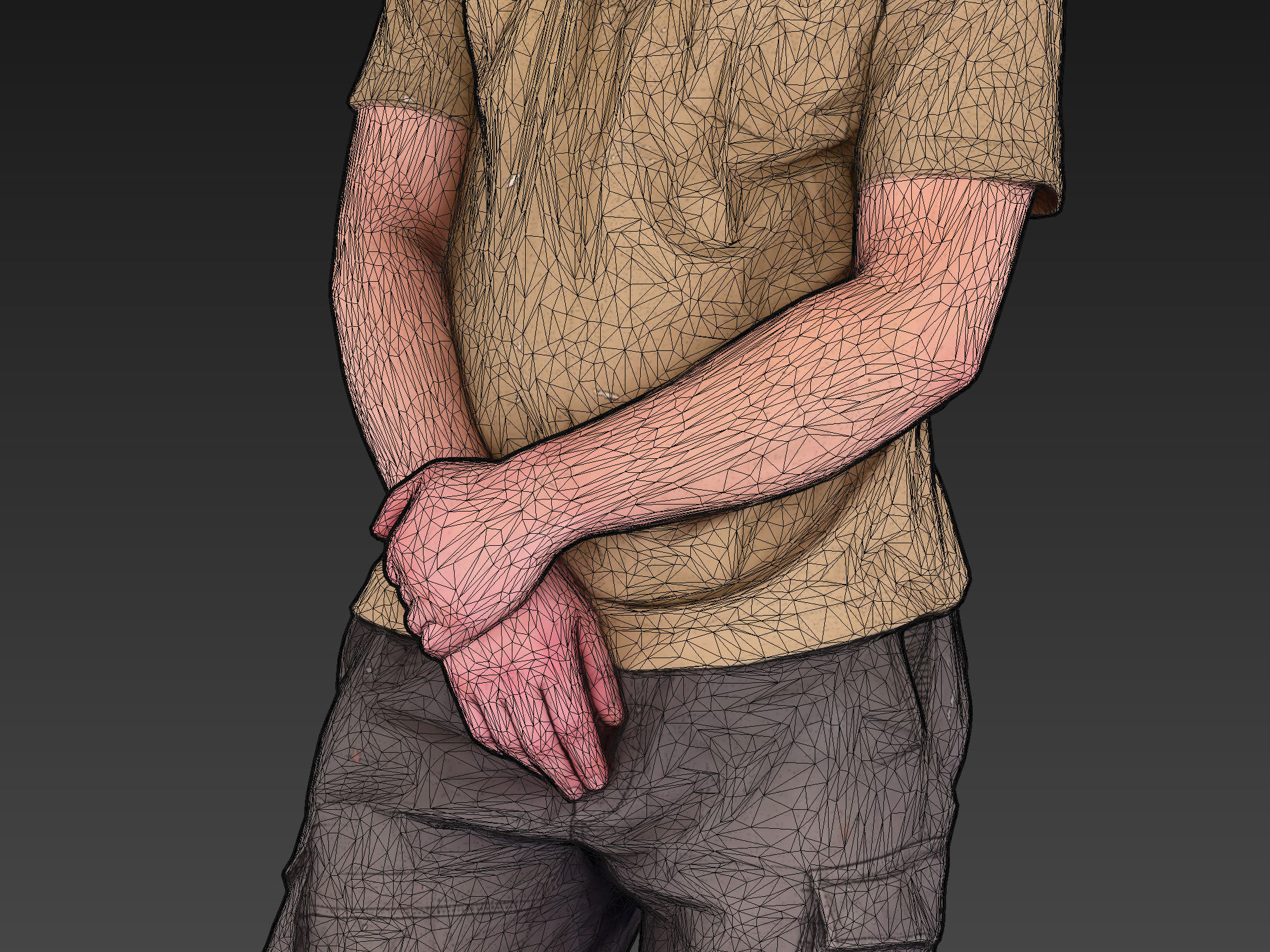 Worker in Rubber Boots 3D model_4