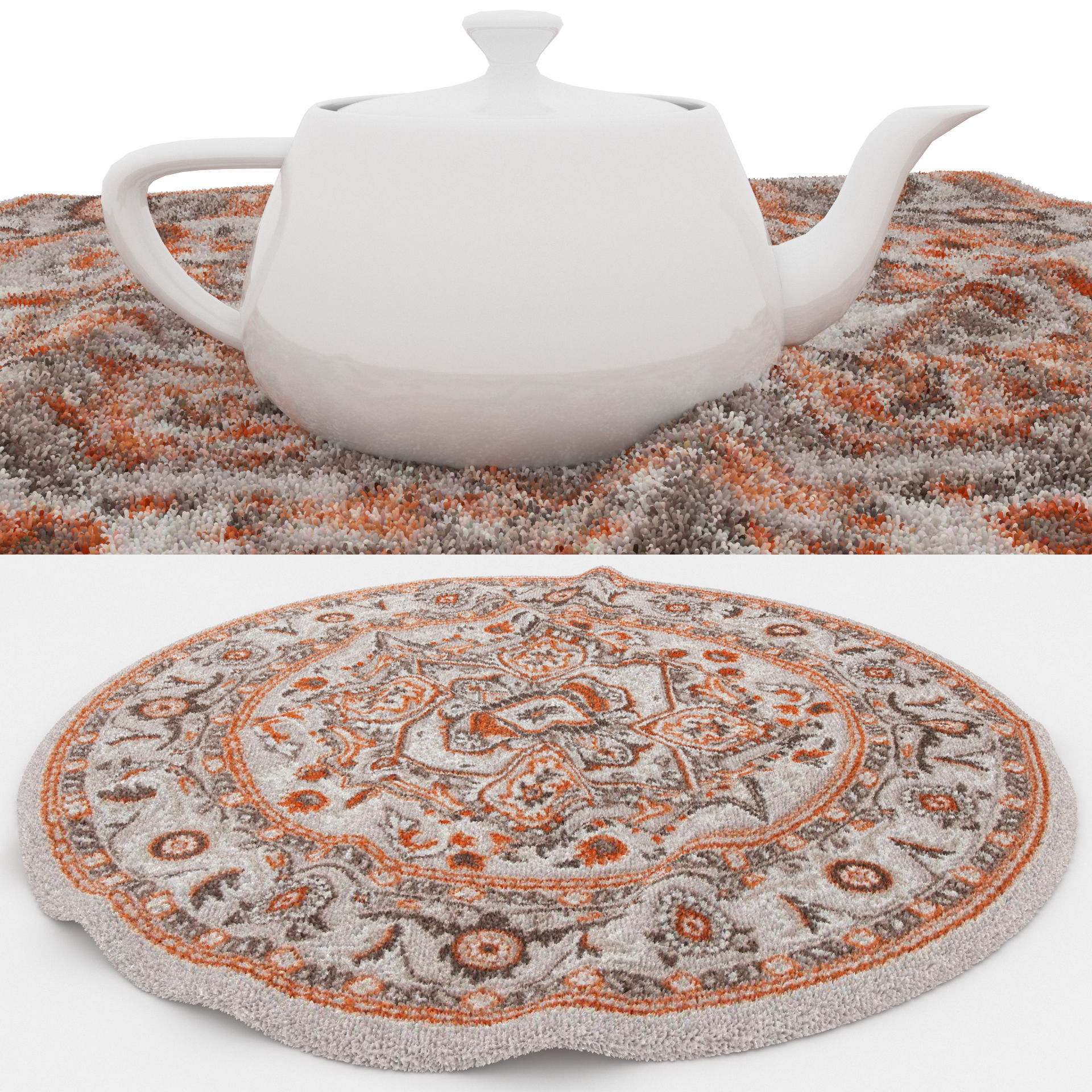 Rugs No 440 Low-poly 3D model_1