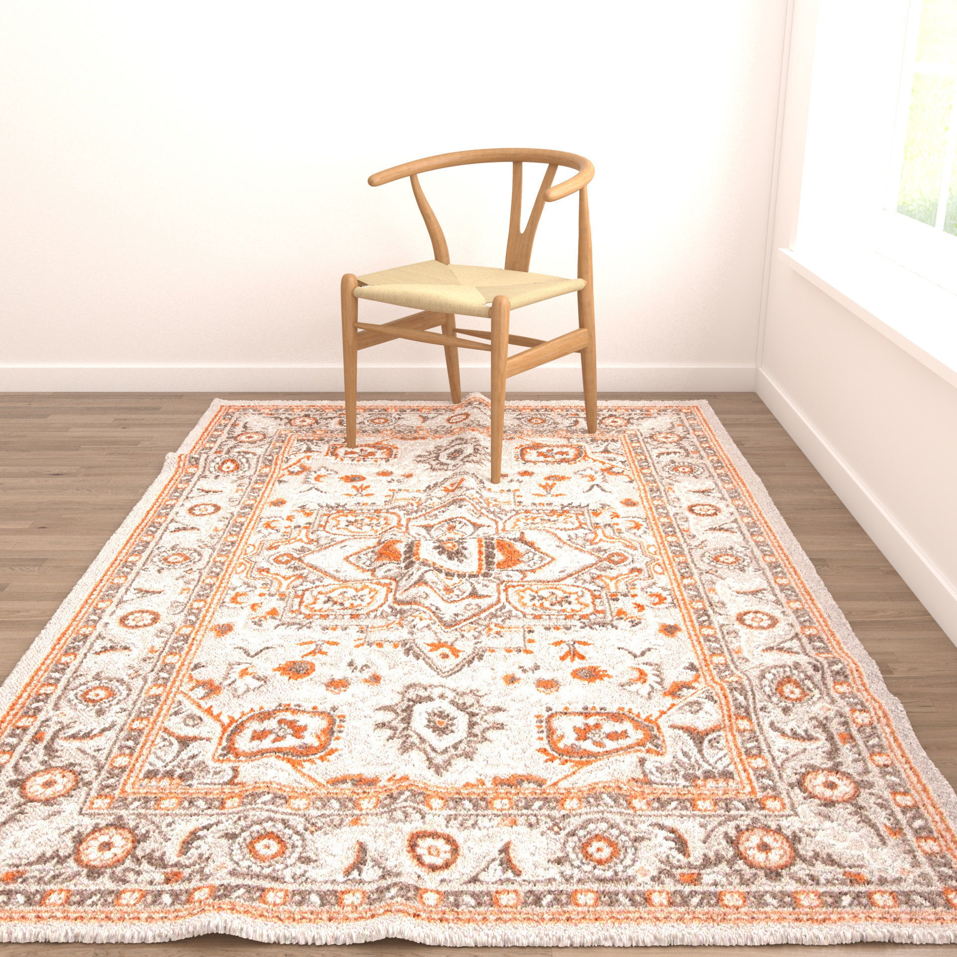 Rugs No 440 Low-poly 3D model_4