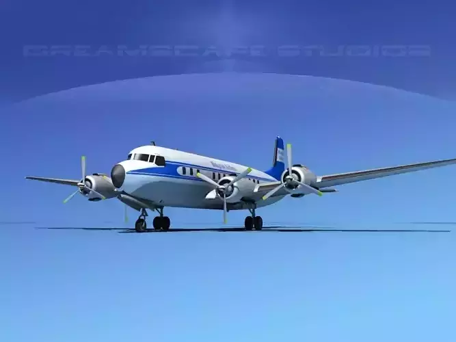 Douglas DC-7B Blue Grass Airlines