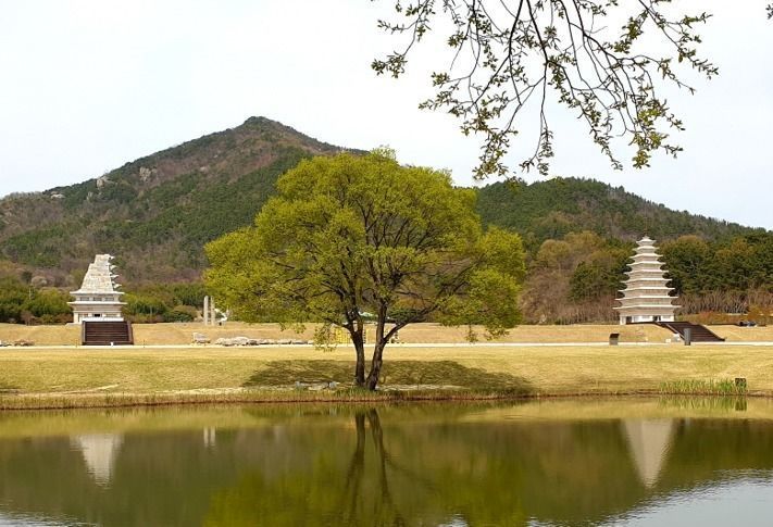Stone Pagoda at Mireuksa Temple Site 3D model_2