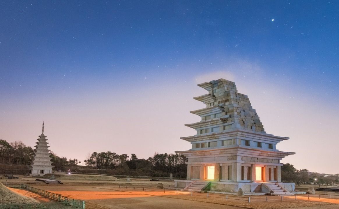 Stone Pagoda at Mireuksa Temple Site 3D model_3