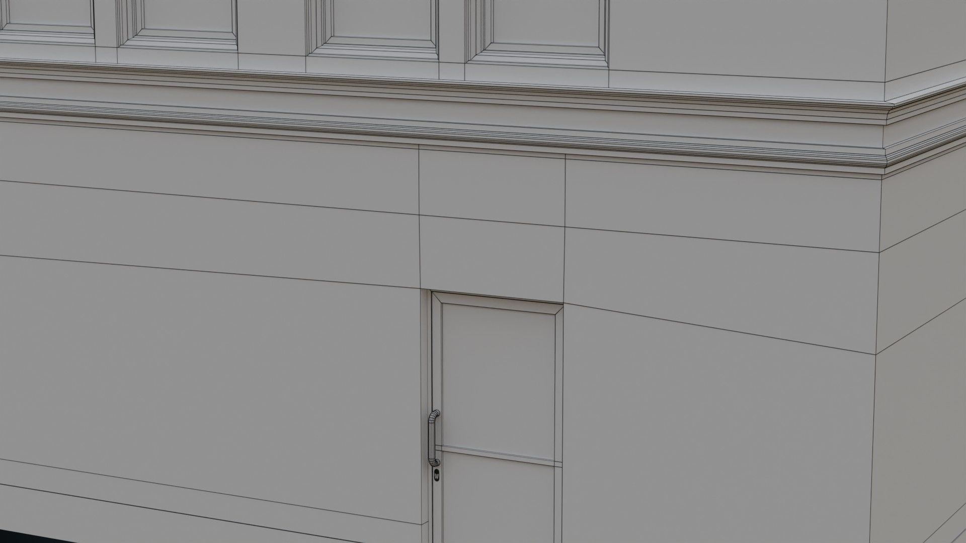 Building 18 Low-poly 3D model_13