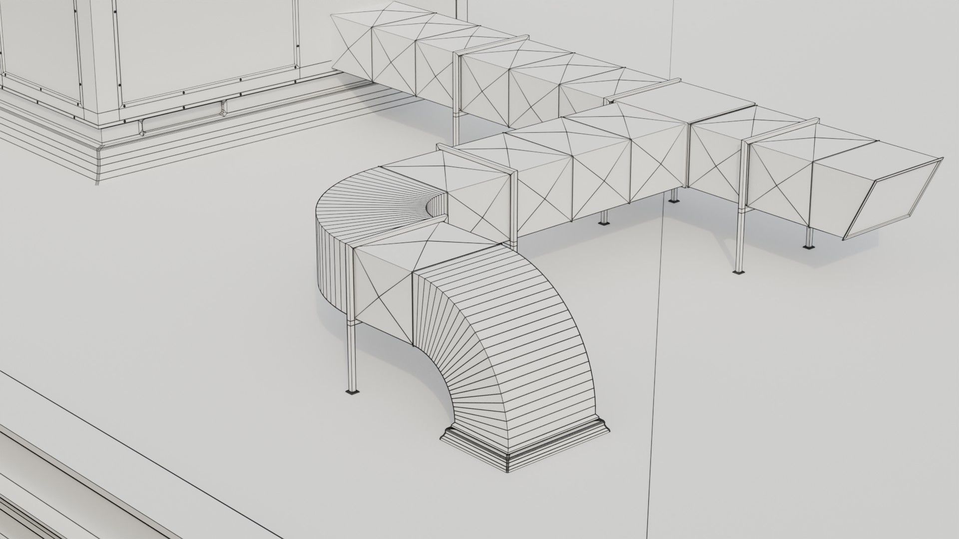 Building 18 Low-poly 3D model_14