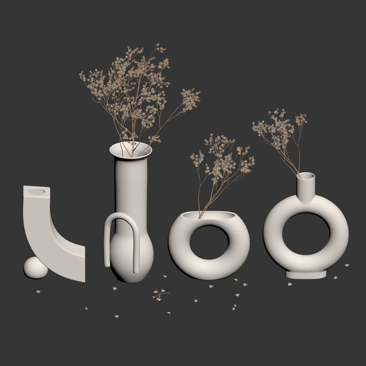 Dry flowers 8 3D model_5