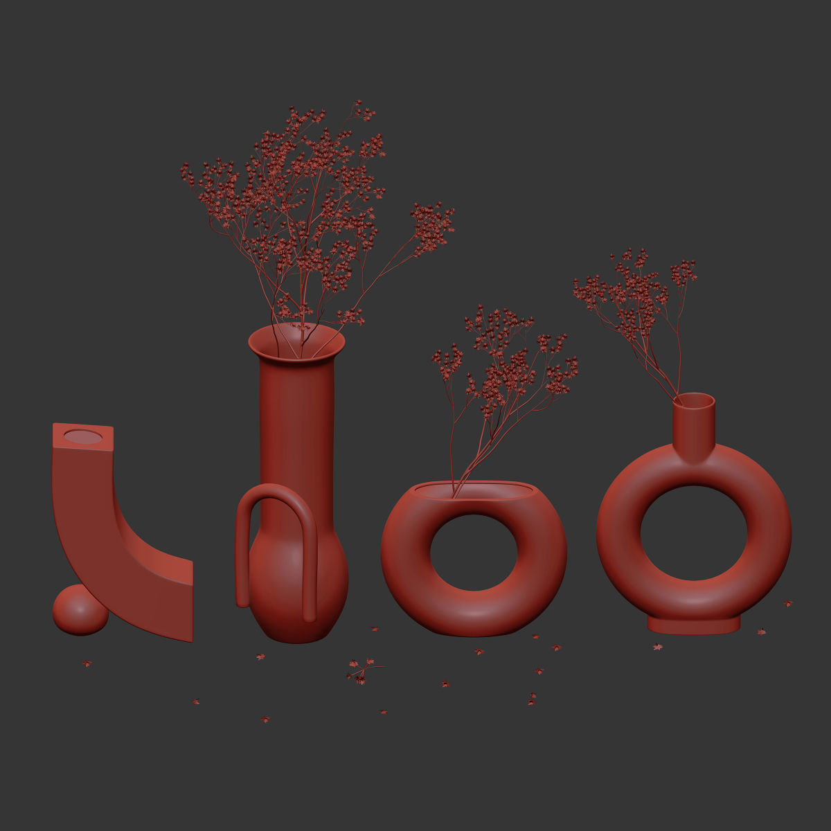 Dry flowers 8 3D model_6