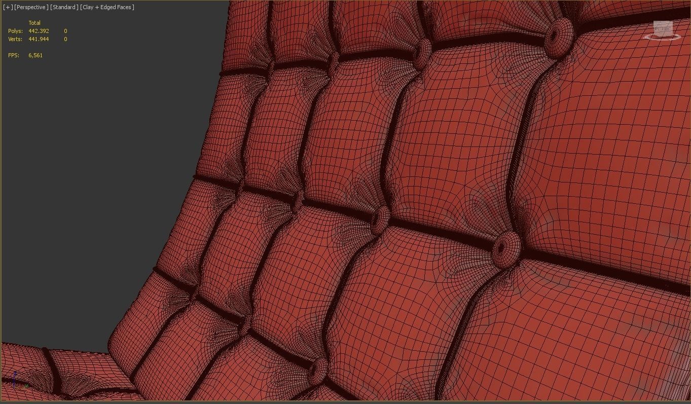 Barcelona Chair 3D model_8