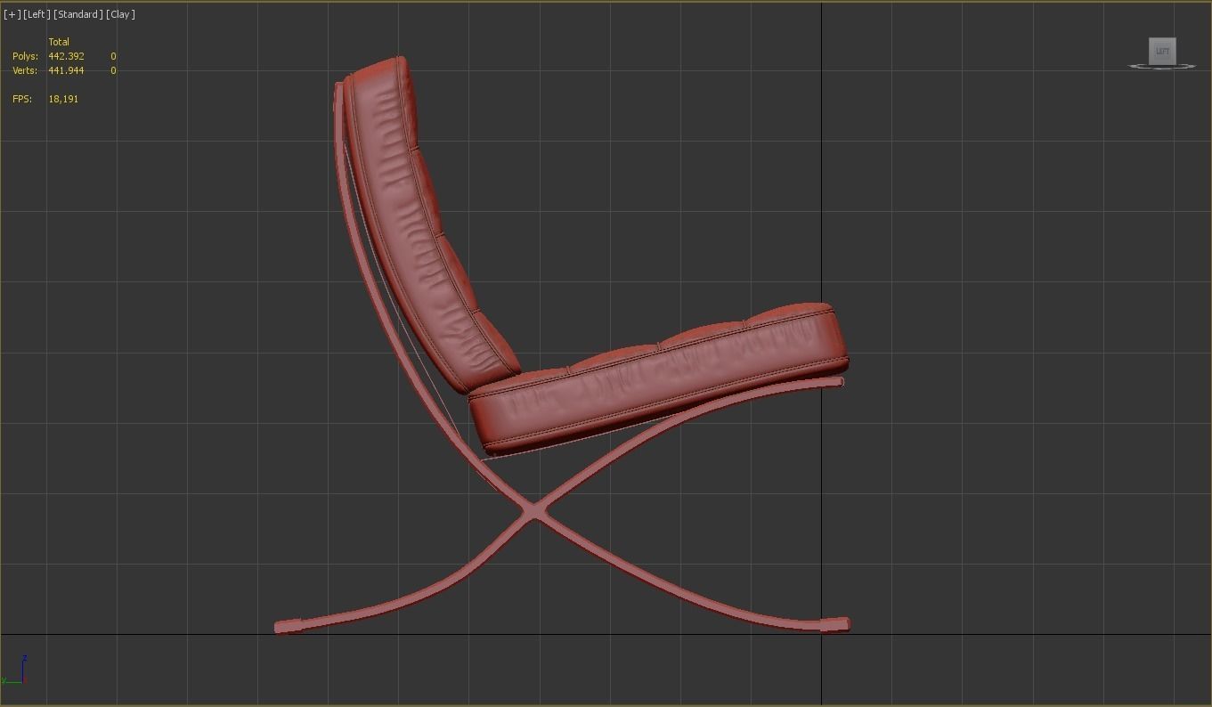 Barcelona Chair 3D model_4