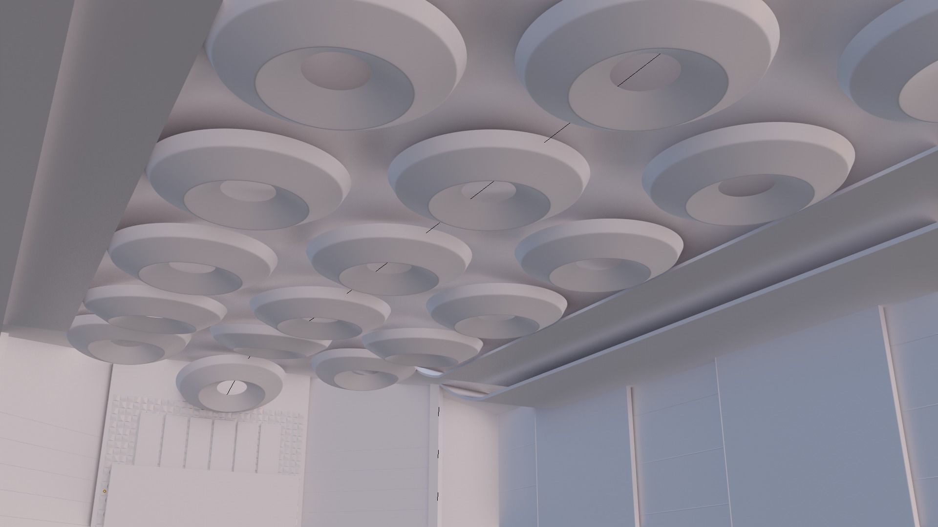 Conference hall Low-poly 3D model_10