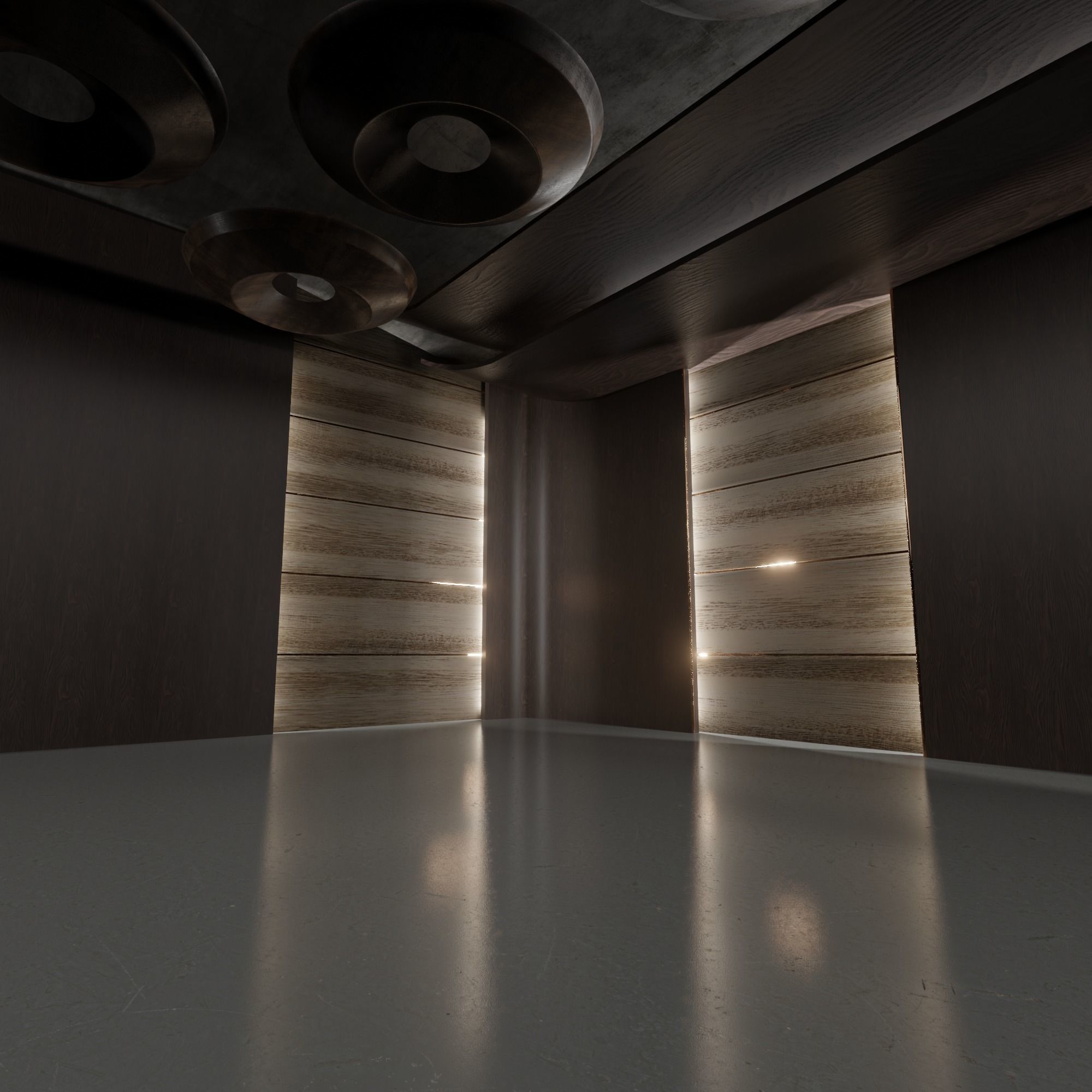 Conference hall Low-poly 3D model_6