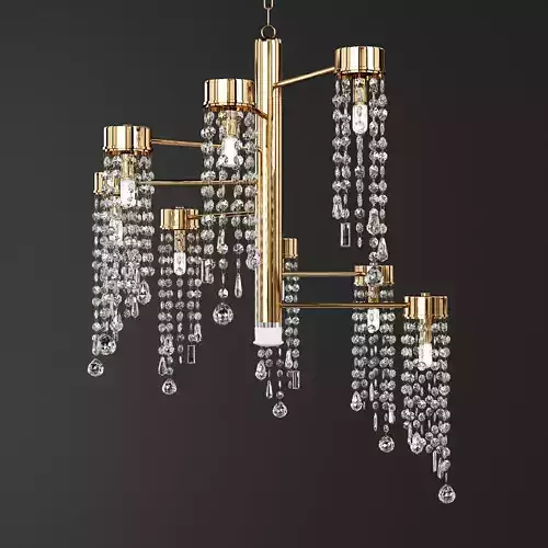 CREATIVE BRASS DIAMOND CHANDELIER