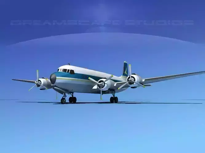 Douglas DC-7B Corporate 3 3D model