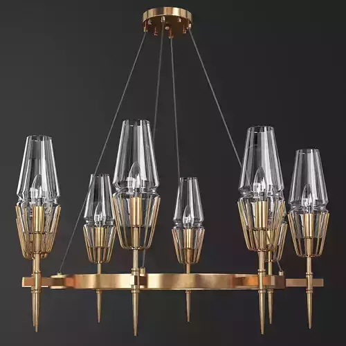 FASHION BRASS ROUND CHANDELIER