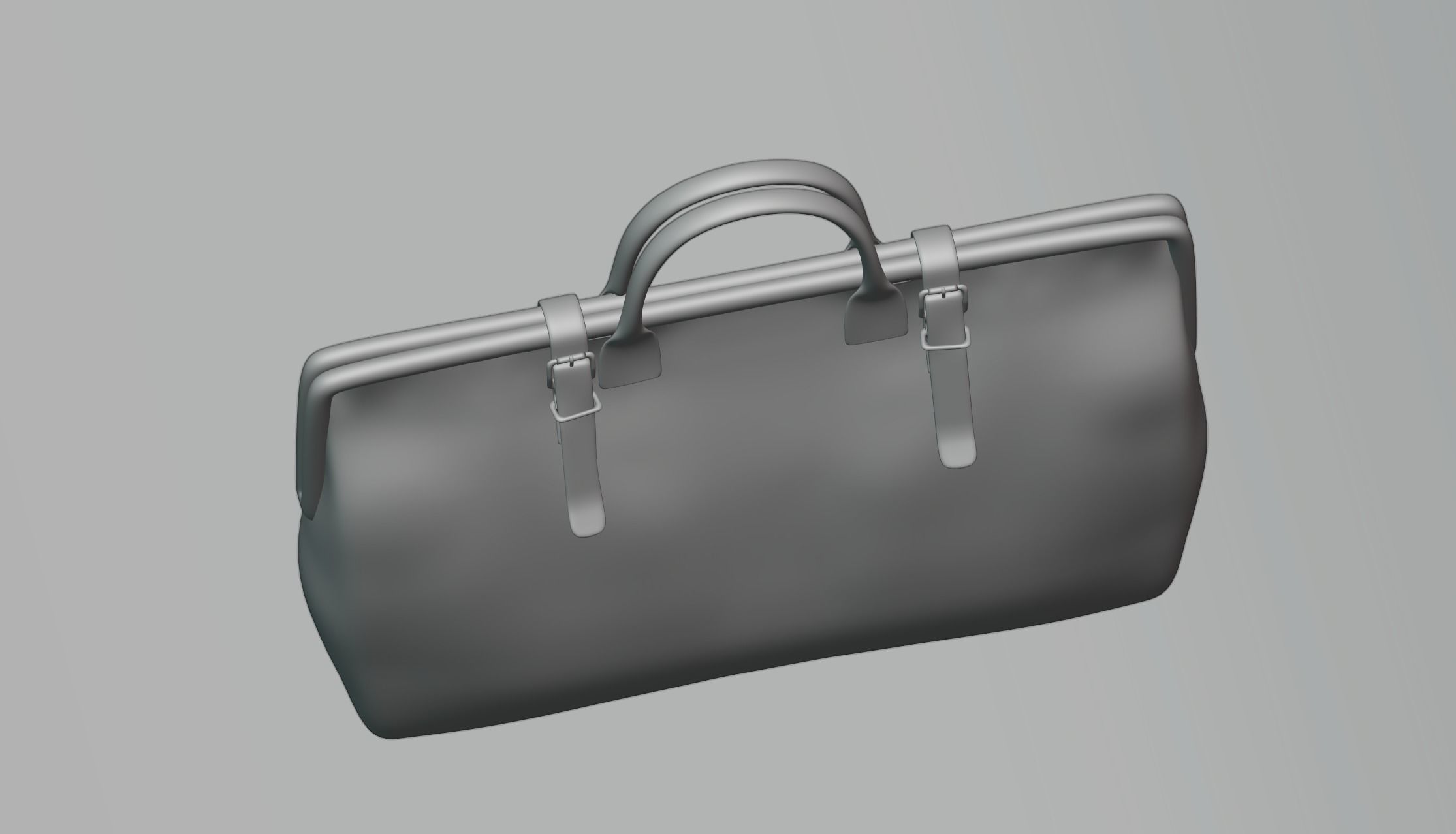 Bag with two straps 3D model_2