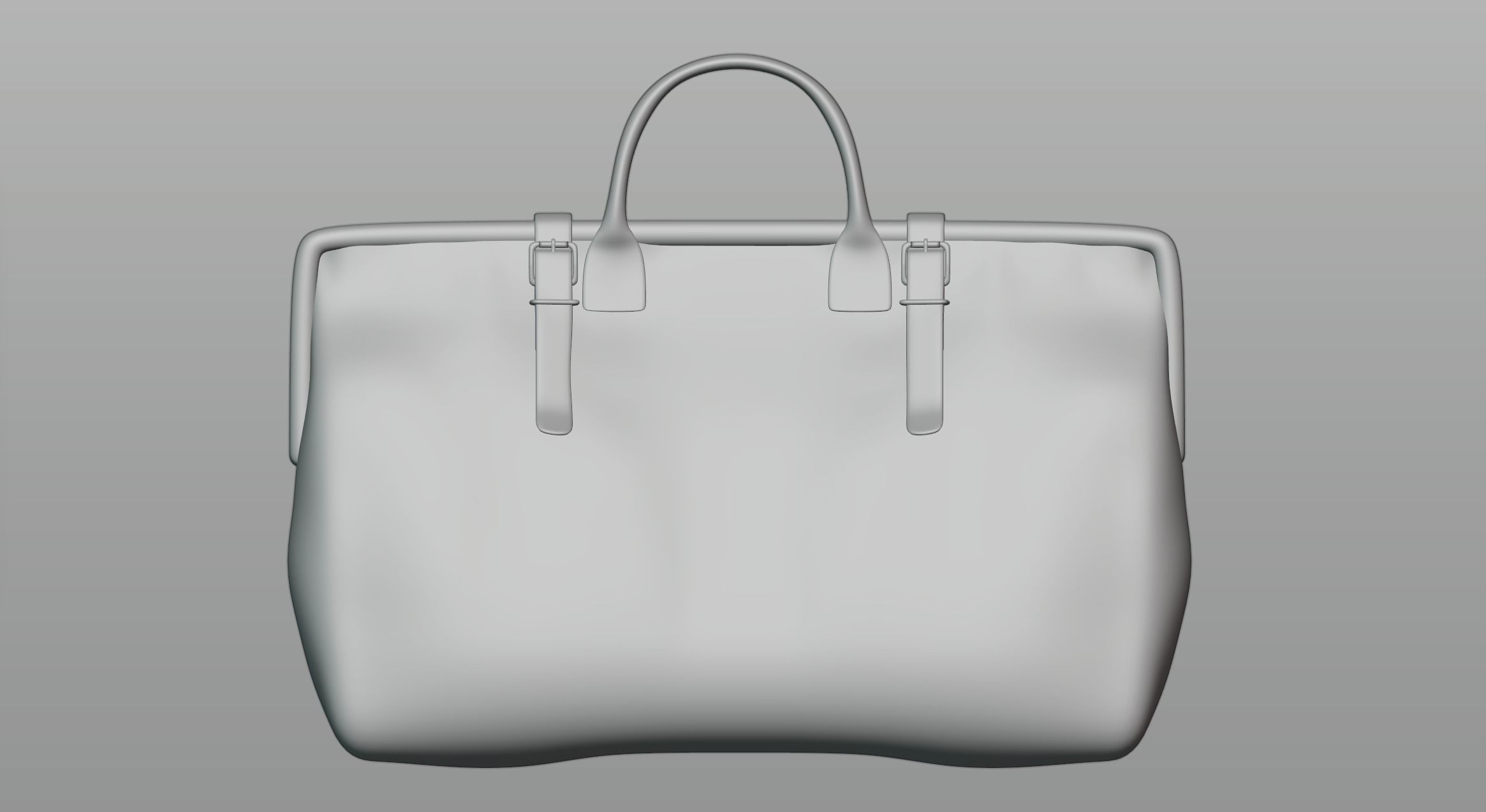 Bag with two straps 3D model_1
