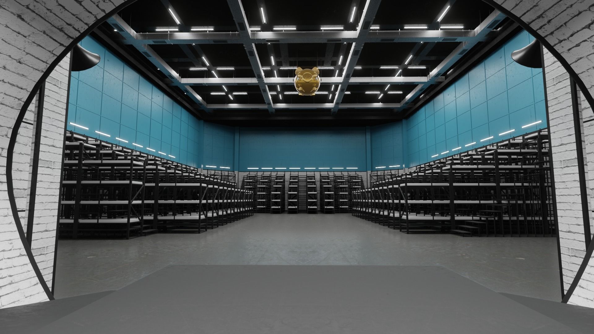 Squid Game Bathroom Sleeping area 3D model  Low-poly 3D model_19