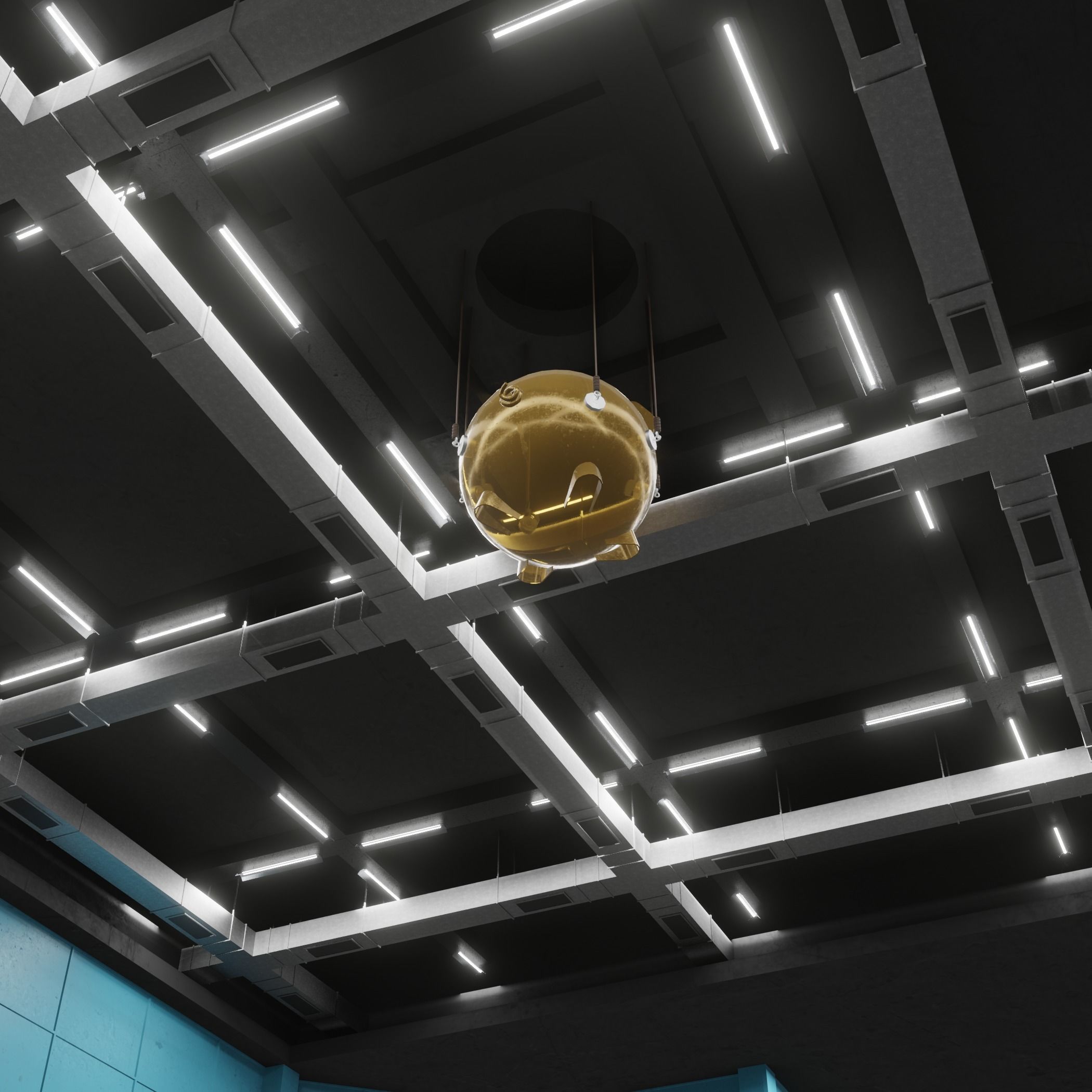 Squid Game Bathroom Sleeping area 3D model  Low-poly 3D model_9