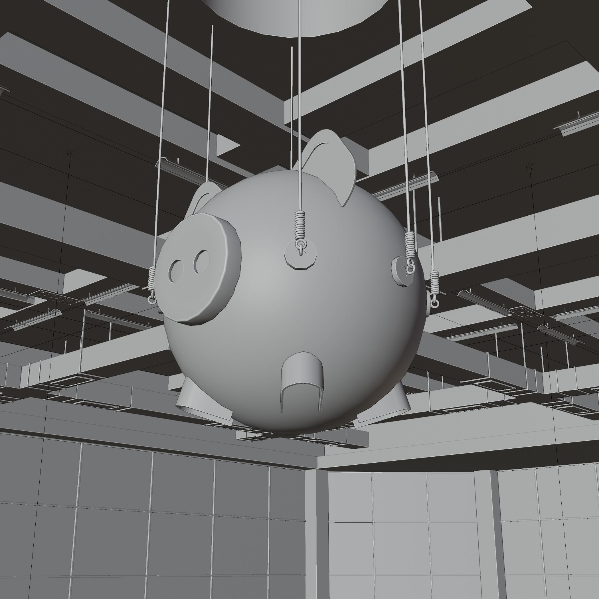 Squid Game Bathroom Sleeping area 3D model  Low-poly 3D model_18