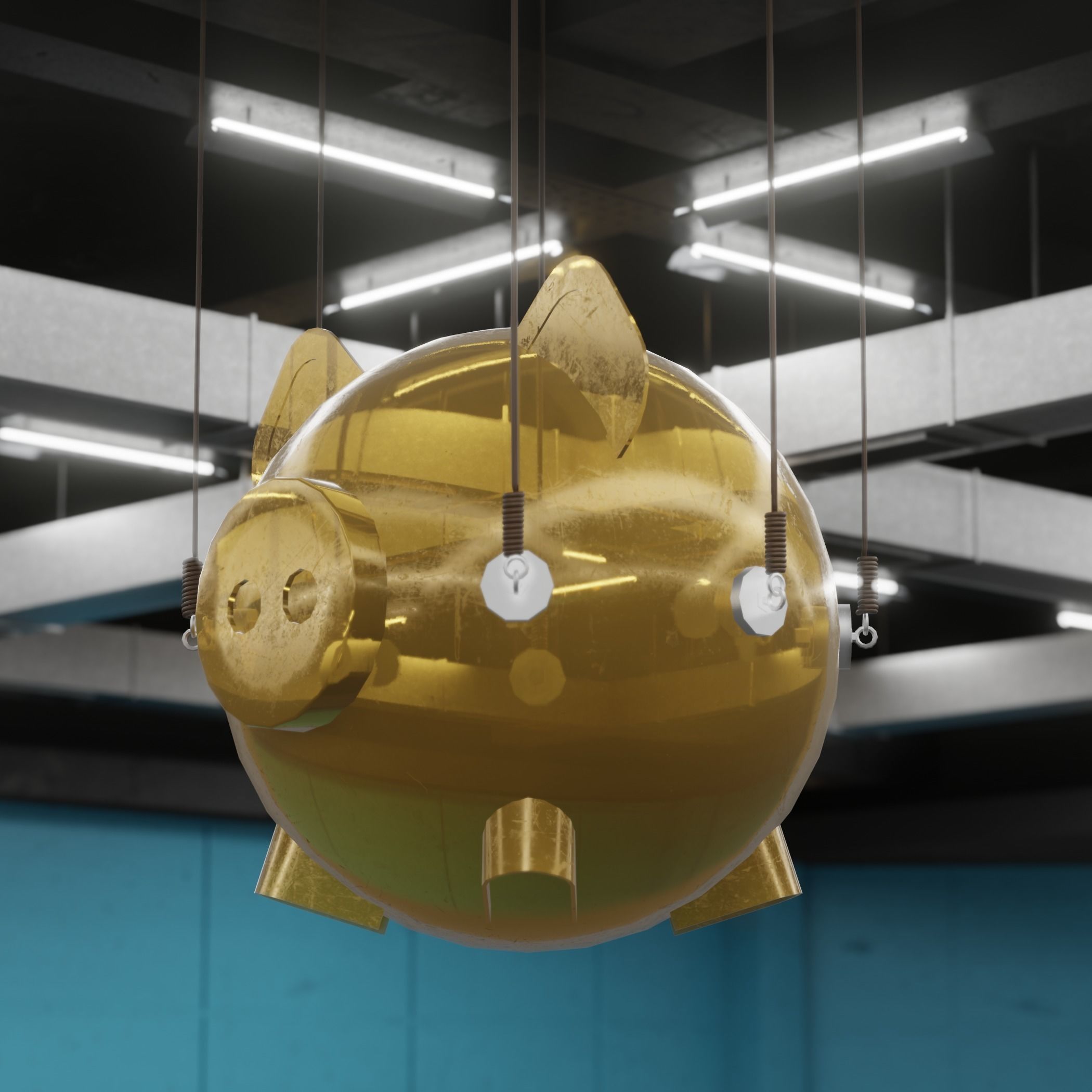 Squid Game Bathroom Sleeping area 3D model  Low-poly 3D model_5