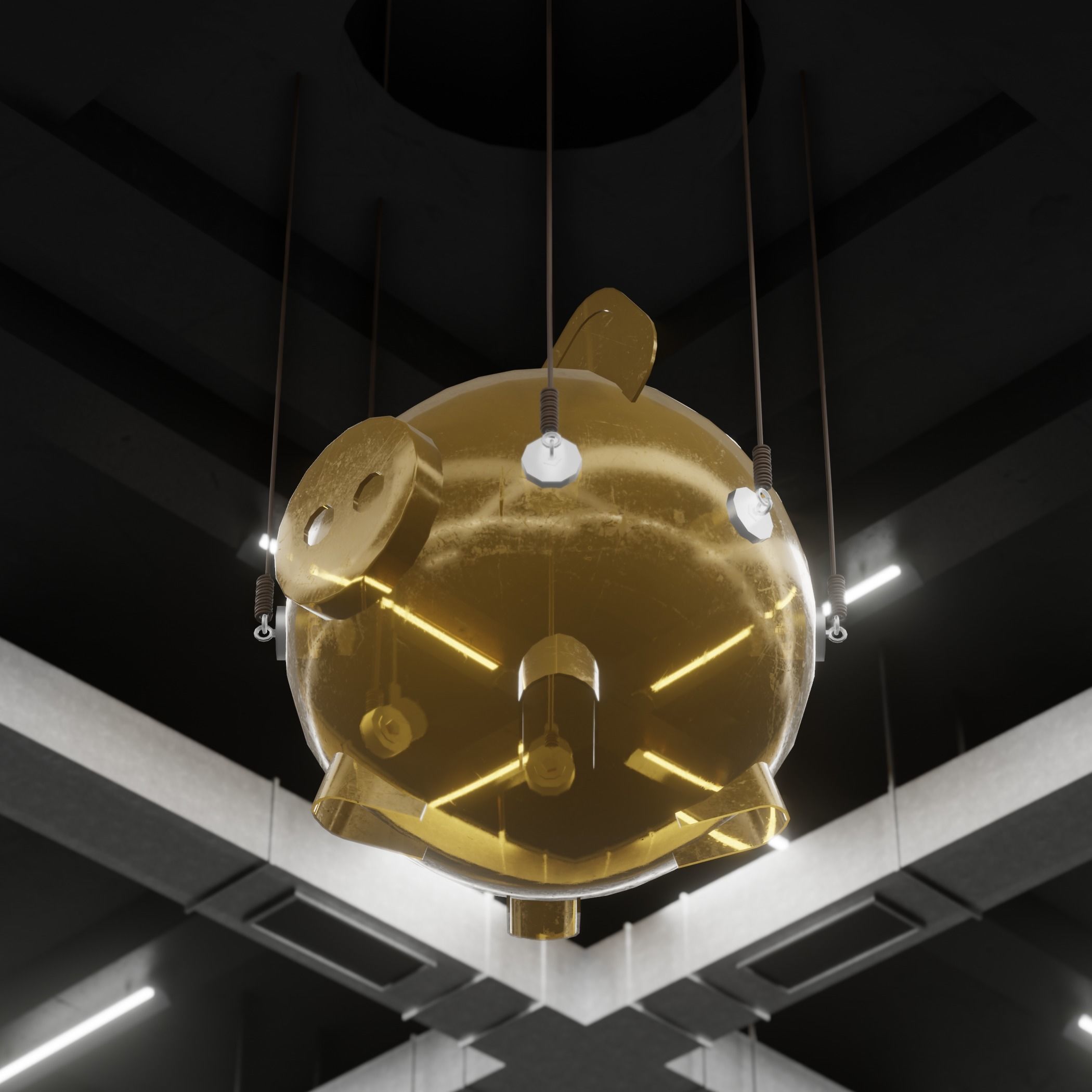 Squid Game Bathroom Sleeping area 3D model  Low-poly 3D model_7