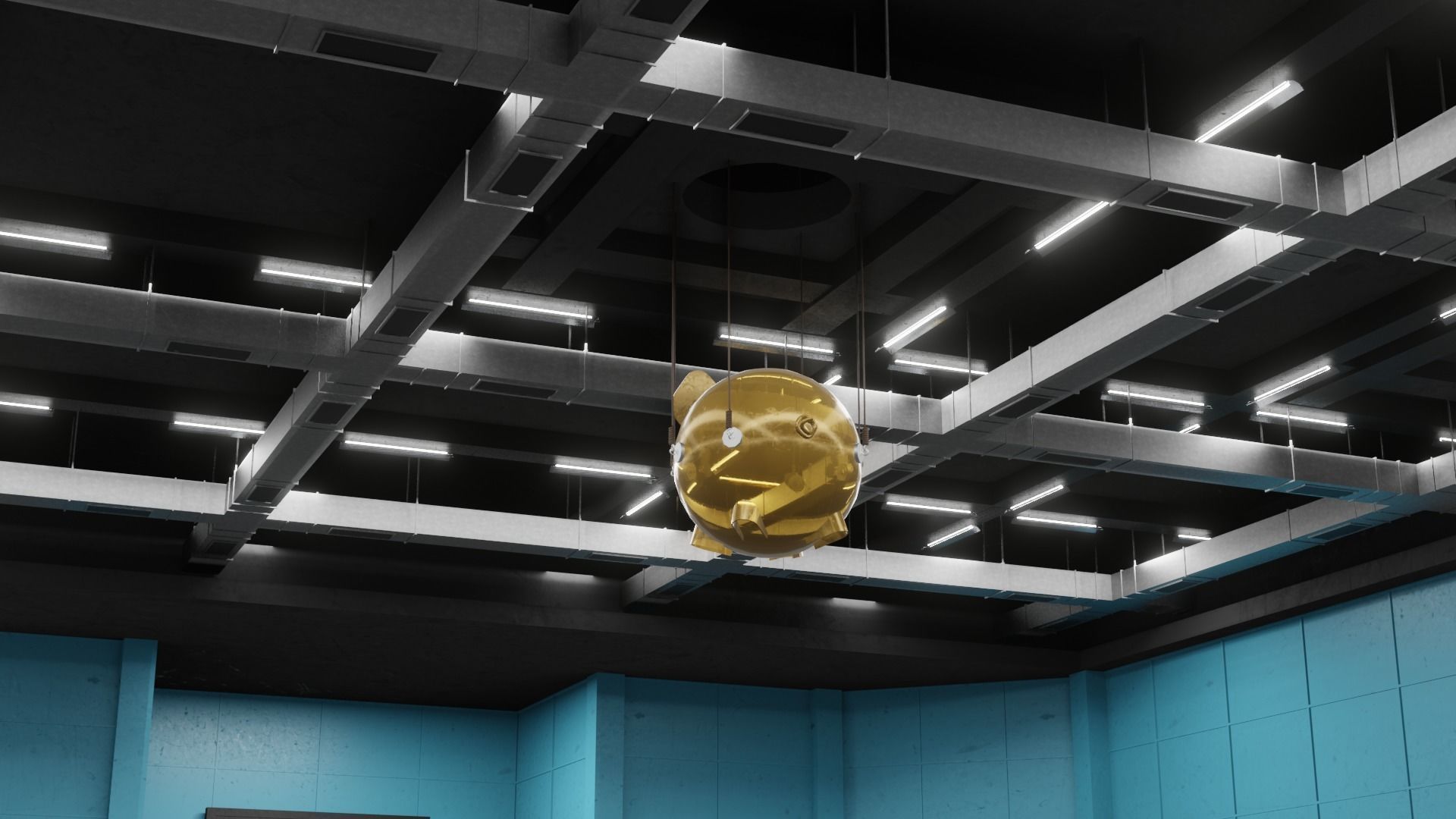 Squid Game Bathroom Sleeping area 3D model  Low-poly 3D model_17