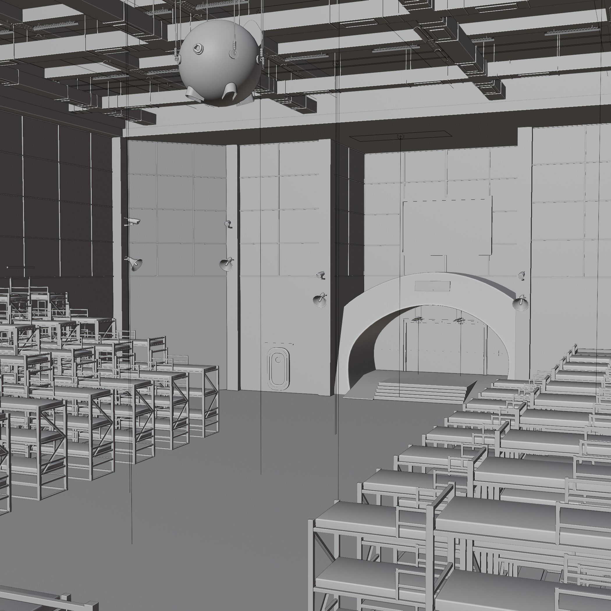 Squid Game Bathroom Sleeping area 3D model  Low-poly 3D model_12