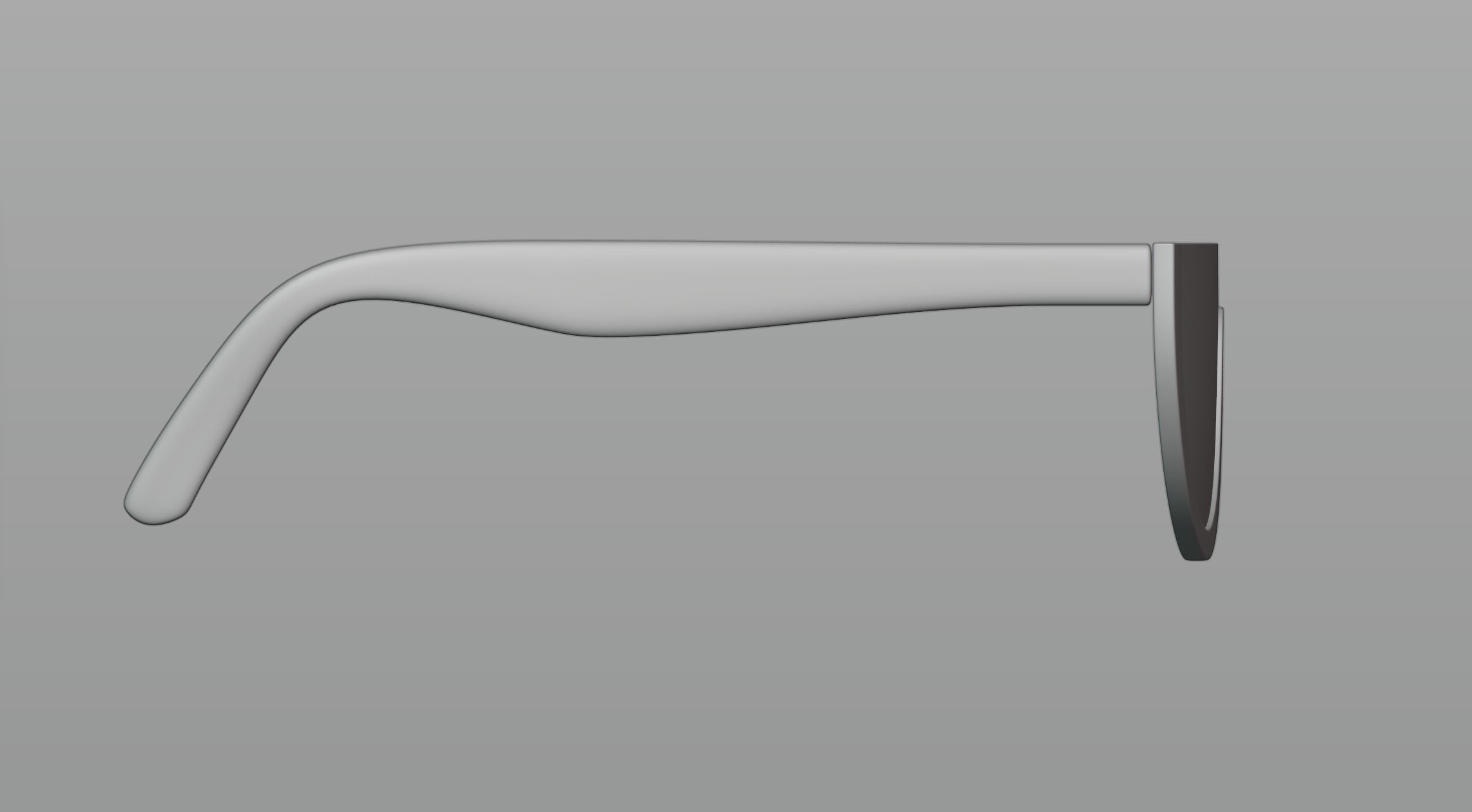 Half-frame glasses 3D model_2