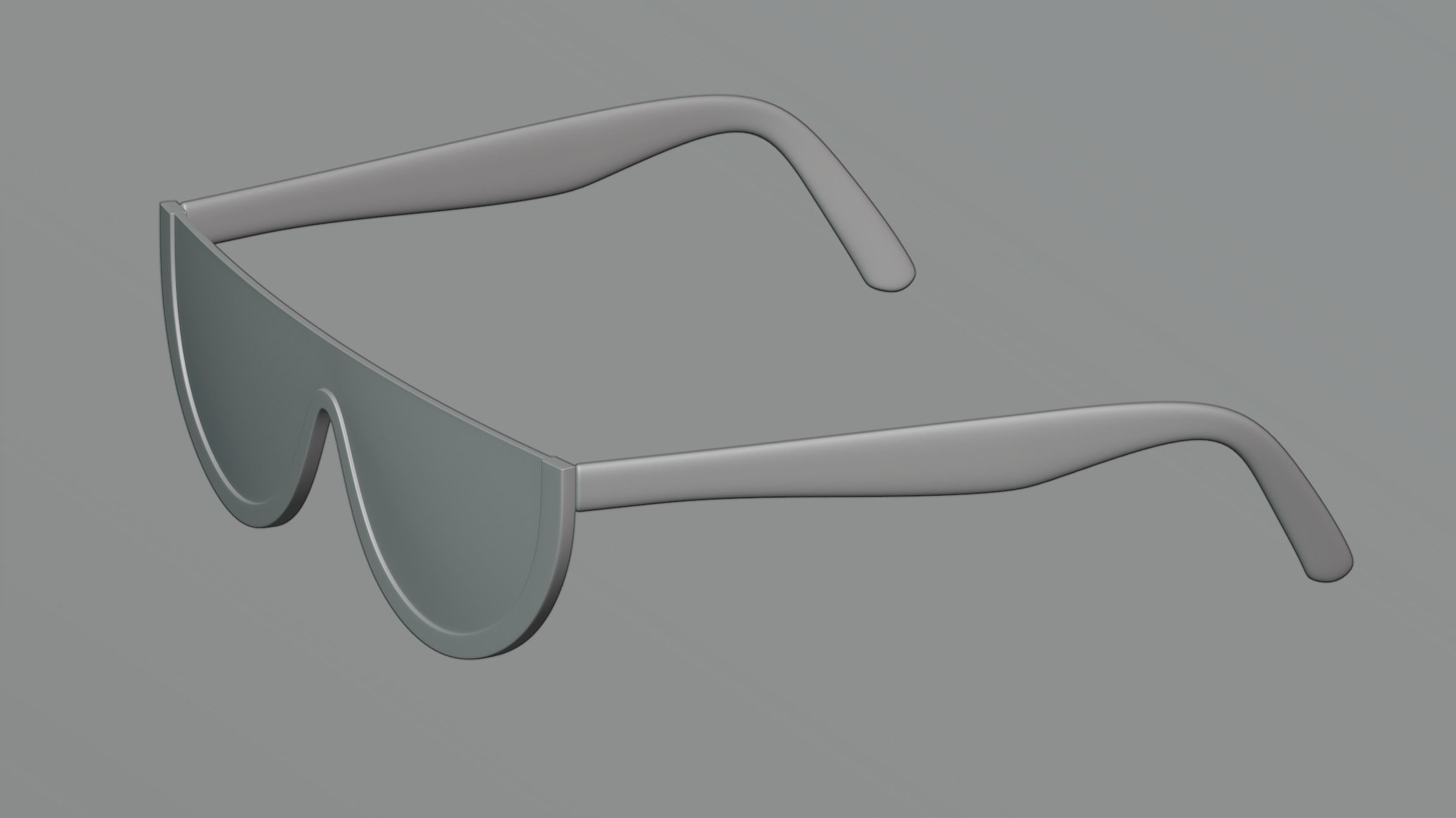 Half-frame glasses 3D model_4